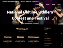 Tablet Screenshot of fiddlecontest.org